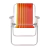 Kit 2 Cadeira de Praia Camping Alumínio Samoa Laranja Tramontina - comprar online