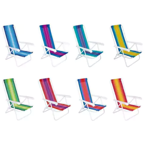 Cadeira De Praia Camping Reclinável 4 Posições Mor