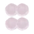 Conjunto 4 Pratos de Sobremesa 21,5cm Ryo Pink Sand Porcelana Oxford
