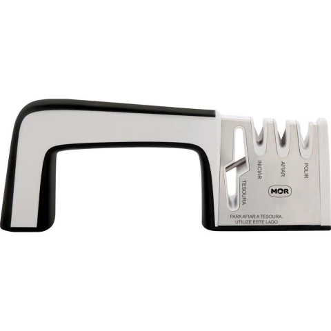 Afiador Amolador De Facas E Tesouras 23cmx8,5cm Mor