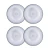 Conjunto 4 Pratos Fundos Zenith Porcelana 23 cm Tramontina