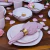 Conjunto 4 Pratos de Sobremesa 21,5cm Ryo Pink Sand Porcelana Oxford - loja online