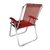 Kit 2 Cadeira Praia Max Alumínio Oversize Vermelho 140kg Zaka - Wala Place