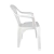 Kit 2 Cadeiras Poltrona Plástica Empilhavel Reforçada Branca 182kg Mor - Wala Place
