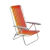 Kit 6 Cadeira De Praia Camping Reclinável Alumínio Bali Laranja Tramontina - comprar online