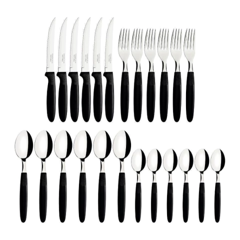 Jogo De Talher Faqueiro Ipanema Aço Inox 24 Peças Tramontina