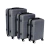 Conjunto 3 Malas de Viagem Abs Giro 360º P, M, G Cinza Mor