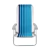 Kit 6 Cadeira De Praia Camping Reclinável Alumínio Bali Azul Tramontina - comprar online