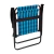 Kit 2 Cadeira de Praia Varanda Xadrez em Aço 110 kg Azul Mor - loja online