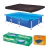 Piscina Retangular 3700 Litros Estruturada Premium com Capa Mor