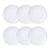 Jogo de Pratos Sobremesa Rústico 6 Peças 21 cm Porcelana Decorada Tramontina