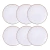 Jogo de Pratos Rasos Grande Rústico 6 Peças 28cm Porcelana Decorada Tramontina