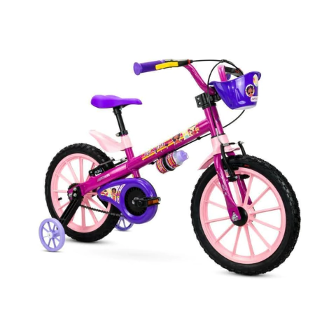 Bicicleta Infantil Aro 16 com Rodinhas Top Girl Nathor