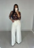 Calça Pantalona Off-white - comprar online