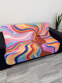 MANTAS POLAR SOFT - Rainbow woman