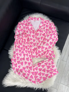 Camisero adulto Corazones fucsia, ojo turco