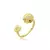 ANEL CAMÉLIAS DUO COM ZIRCÔNIA DOURADO FOLHEADO - comprar online