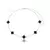 CHOKER TREVO BLACK 1OMM DOURADO FOLHEADO