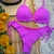 Conjunto Biquíni Babado Rosa Charme Luxo