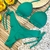 Conjunto Biquíni Babado Verde Bandeira Luxo - Charme do Mar - Seu Biquíni Novo Está Aqui!
