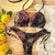 Conjunto Biquíni Babado Folhas Douradas