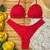 Conjunto Biquíni Cortininha Vermelho