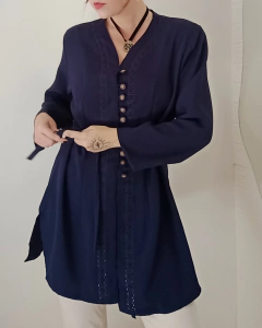 Camisa Alongada Vintage (M) - Amorá Brechó
