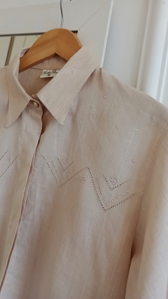 Camisa Vintage de Linho (M)