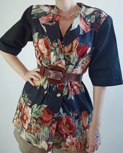 Blazer Vintage Mangas Curtas (M)