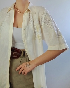 Camisa Vintage de Linho (M/G)