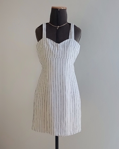 Vestido Listras (34/36) - Amorá Brechó