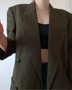 Blazer Puro Linho Braspérola (M) - Amorá Brechó