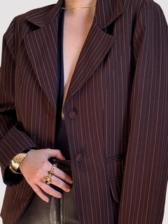 Blazer Risca de Giz (M/G) - Amorá Brechó
