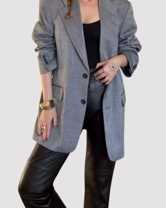 Blazer Cinza Oversized (G/GG) - loja online
