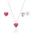 Conjunto ponto de luz coração rosa - comprar online