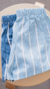 Short Tobi Rayado Celeste - comprar online
