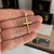 PINGENTE CRUZ INRI PONTA FACETADA (3x2cm) - PRATA BANHADA A OURO 18K