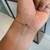 PULSEIRA CADEADO FECHO TRADICIONAL (2MM) - 19 ou 21cm - PRATA BANHADA A OURO 18K
