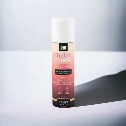 DESODORANTE ÍNTIMO E CORPORAL FEMININO COM AROMA AFRODISÍACO - CHEIRO DELA SWEET SECRETS BY CARLA GEANE | 166 ML