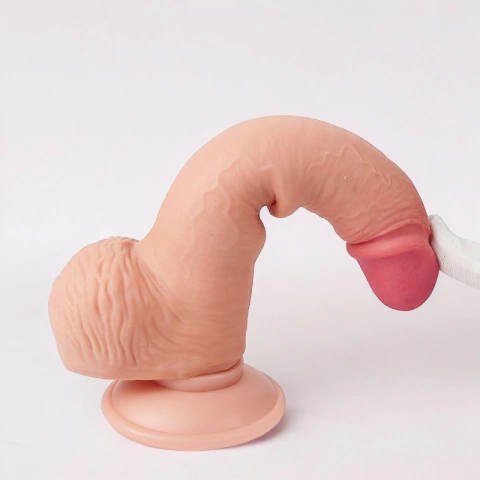 MATEO COM DUPLA CAMADA DE PELE E VENTOSA REMOVÍVEL - 19,5 X 4 cm