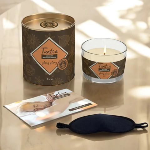 VELA PARA MASSAGEM SENSUAL TANTRA YLAN YLANG - 80G