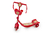 PATINETE FLORA VERMELHO