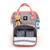 MOCHILA MATERNIDADE PEQUENA BH ROSA E CINZA - comprar online