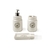 CONJUNTO BANHO POTTERY 3 PEÇAS BRANCO BRINOX