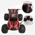 Carrinho Com Controle Remoto E Led 7 Spin Monster Vermelho - loja online