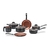 CONJUNTO DE PANELAS 7 PEÇAS TOPÁZIO BRINOX