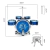 Bateria Musical Infantil BH Store Azul– Ideal para Crianças