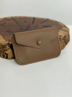 Carteira Porta Cartão Slim com Botão de Pressão - Gio