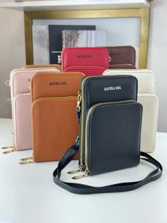 Porta Celular 2 zíperes - Safira - comprar online