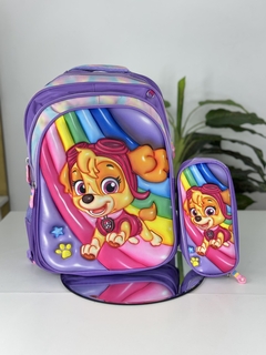 Mochila + Estojo - Meninas na internet